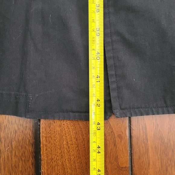 VTG London Fog Maincoats Black Trench Coat Calibere Cloth Reeves Men's 42 Long - Picture 8 of 10